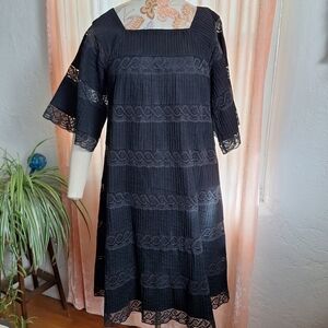 Vintage Lace Mexican Cocktail Dress